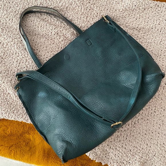 FREE PEOPLE leather tote bag - Picture 1 of 8